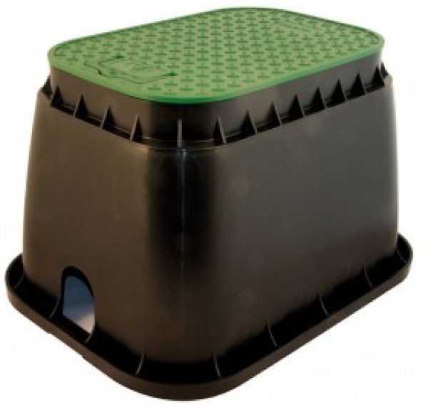 Ventilkasten Standard eckig, Masse: 520 x 400 x 330 mm, kompatibel mit Rain-Bird / Hunter Magnetventilen, Ventilbox vergleichbar VBA0264